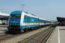 DB/ALEX: Dieselbetrieb im Allgäu.
Ein- und Ausfahrt der Züge von und nach München in Kempten (Allgäu) Hbf am 2. Juni 2017.
Foto: Walter Ruetsch