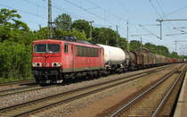 Am 02.06.2017 kam die 155 065-6 von der DB Cargo AG, aus Richtung Magdeburg nach Niederndodeleben und fuhr weiter in Richtung Braunschweig . 