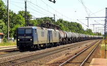 Am 02.06.2017 kamen die 143 573-4 und die 143 638-5 von der RBH Logistics GmbH, aus Richtung Magdeburg nach Niederndodeleben und fuhr weiter in Richtung Braunschweig .