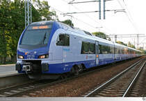 ED160-012a der PKP bei seinen Halt am Abend des 2. Juni 2016 in Piotrków Trybunalski.