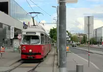 Wien Wiener Linien SL 25 (E1 4775) XXII, Donaustadt, Langobardenstraße (Hst. Donauspital) am 12. Mai 2017.