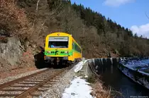 VT08 (95 80 0626 008-6 D-STVG) als Sonderzug am 19.02.2017 bei Teisnach