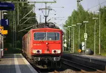155 141-5 DB kommt mit einem Coilzug aus Bochum(D) nach Genk(B)  und kommt aus Richtung Mönchengladbach-Hbf,Rheydt-Hbf,Wickrath,Beckrath,Herrath und fährt durch Erkelenz in Richtung Baal,Hückelhoven-Baal,Brachelen,Lindern,Süggerrath,Geilenkirchen,Frelenberg,Zweibrüggen,Übach-Palenberg,Rimburg,Finkenrath,Hofstadt,Herzogenrath, Kohlscheid,Richterich,Laurensberg,Aachen-West.
Aufgenommen vom Bahnsteig 1 in Erkelenz. 
Bei Sommerwetter am Abend vom 22.5.2017.