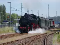 Planeinsatz von 86 1333,am 11.Juni 2017,auf der Strecke zwischen Bergen/Rügen und Lauterbach Mole.Bereits einen Tag zuvor gab es auch auf dieser Strecke wieder Plandampf.Neben der 86er fuhr auch 112 708 als zweite Lok mit.