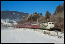Lokomotion 151 074 mit der Alpen Express aus Den Haag nach Schladming bei Altenmarkt im Pongau. 