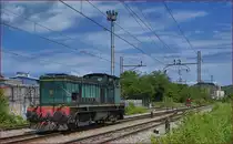SŽ 642-190 fährt als Lokzug durch Maribor-Tabor Richtung Studenci. /23.5.2017