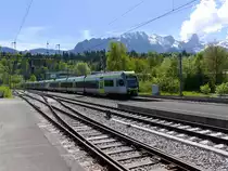 BLS - Triebzur RABe 535 117 unterwegs in Gwatt am 10.05.2017