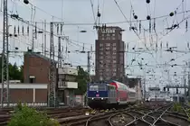 Am Morgen des 16-6-17 fuhr nach langer Zeit wieder 181 201 mit dem PbZ nach Dortmund durch den Kölner Hbf. 

Köln Hbf 16.06.2017