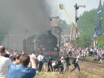 Gro�er Andrang auf der Parade. 28.4.2007, Wolsztyn