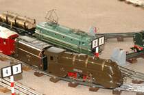 Tinplate-Bahn Spur 0 Marke JEP, aufgenommen am 8.1.2006 bei einer Modellbahnveranstaltung in Achern