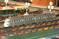 Tinplate-Bahn Spur 0 Marke JEP, aufgenommen am 8.1.2006 bei einer Modellbahnveranstaltung in Achern