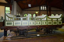 Ein offener Personenwagen im Deutschen Technikmuseum Berlin. (Juni 2011)