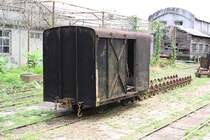 Nummernloser gedeckter TSC Wagen am 04.Juni 2017 im Suantou Zhecheng Cultural Park.