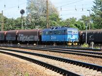 Die CZ-Cargo-Lok 372 013 trifft am 24.6.2017 im Bahnhof Leipzig-Engelsdorf ein.