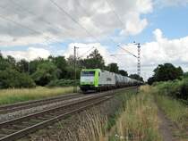 Captrain 185 CL 003 mit Kesselwagen am 28.06.17 in Hanau West