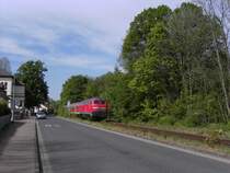 BR 218-447-1 rast zwischen Bad Harzburg und (nach) Vienenburg 