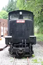 AFR DL 11403-3 (B'B', dh, Mitsubishi Heavy Industries Ltd., Bj.1955, Fab.Nr. 8634) am 06.Juni 2017 in der liebevoll gestalteten Pseudo-Station gegenüber der Chaoping Station. 