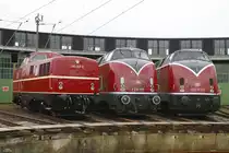 280 007-6, V 200 007 und 220 053-3 beim Vivat Viaduktfest in Altenbeken, am 02.07.2017.