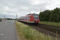 S11 nach Düsseldorf Flughafen/Terminal in Nievenheim Kohnacker am Sonntag den 25.6.2017