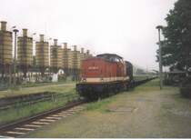 V�llig �berrascht war ich am 17.05.99 am Bahnhof Gro�bothen als ich diese Garnitur als RB nach Glauchau(Sachs) gesehen habe. Eigentlich waren Planm��ig Triebwagen der Baureihe 628.4 eingesetzt. Noch erstaunlicher war die L�nge des Zuges, welcher aus 2 mal 202 ( 202 819-9 und202 586-4 ) 3 mal Bom und einem Dduu zur Farradbef�rderung bestand. 