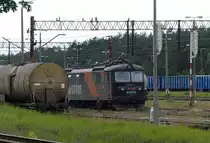 LOTUS 182 111-5 am 12.06.2017 im G�terbahnhof von Swinoujscie.