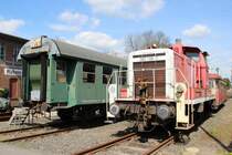 365 138-7 abgestellt bei den Eisenbahnfreunden Grenzland in Aachen Walheim im April 2017