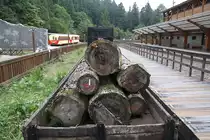 In der Chaoping Station ist gemeinsam mit der AFR SL24 der AFR Plachwagen 6125 als techn. Denkmal aufgestellt. Bild von 05.Juni 2017.