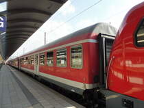 Ausenaufnahme des D-DB 50 80 84-34 147-0 Bnrdz 452.9 in Ulm Hbf am 24.06.17. Der Wagen kam 2014 von München nach Stuttgart und besitzt desswegen noch das Orginale OFV Design aktuell fährt er im Filstal.