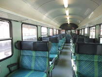 Innenraum Aufnamhe des D-DB 50 80 84-34 147-0 Bnrdz 452.9, am 24.06.17. Der Wagen kam 2014 von München nach Stuttgart und besitzt desswegen noch das Orginale OFV Design aktuell fährt er im Filstal.