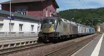 Im Juni 2017 fanden auf der Saar- und Moselstrecke zwischen (Dllingen)- Merzig - Trier - (Wittlich) Versuchsfahrten mit einem neuen Alstom Coradia iLINT (643 101-4) statt. Gezogen wurde der Zug von der MRCE 182 523  Kaiser Franz -Werbelok mit 2 Dms-Wagen.