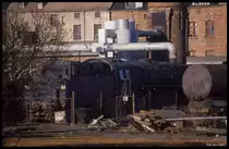 Heizlok im BW Stendal am 30.12.1990.