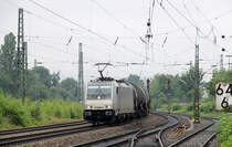 Für CTL ist die bei AKIEM angemietete 186 263 im Einsatz.
Aufgenommen am 10. Juli 2017 in Minden (Westfalen).