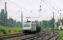 Für CTL ist die bei AKIEM angemietete 186 263 im Einsatz.
Aufgenommen am 10. Juli 2017 in Minden (Westfalen).