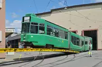 Am 03.07.2017 wird der Be 4/6S 664 in der Hauptwerkstatt auf einen Lastwagen verladen. Danach wird er auf der Strasse zu einem Verladeplatz gefahren wo er auf einen Eisenbahnwagen umgeladen wird. Danach tritt er zusammen mit sieben weiteren die lange Reise in seine neue Heimat Sofia an.