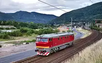 Kurz vor Usti nad Labem fährt Lz 478 2069 am Abend des 26.6.2017