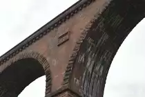 Detailansicht vom Himbächelviaduckt der Odenwaldbahn.
