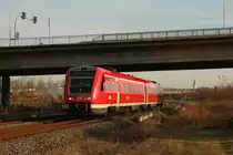 Am 1.04.2017 fuhr 612 027 durch Gera in Richtung Glauchau