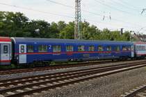 ÖBB nightjet Personenwagen im EN420 in Düsseldorf Hbf, am 15.07.2017.