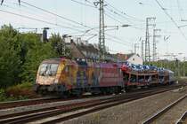 1016 048  Feuerwehr  mit EN420 in Düsseldorf Hbf, am 15.07.2017.
