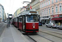Wien Wiener Linien SL 6 (E2 4089) X, Favoriten, Quellenstraße (Hst. Gellertplatz) am 26. Juni 2017.