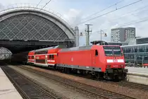 146 016 am 06.08.16 in Dresden Hbf