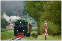 Der Stainzer Flascherlzug am 19.7.2017 kurz nach Kraubath.