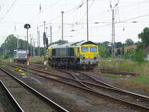 Am 22.07.2017 kam 266 115 mit einem Zug aus Richtung Wittenberge nach Stendal.Hier ging sie gerade vom tanken. 