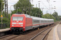 101 061-0 mit IC 2411 nach Köln Hbf. durchfährt Recklinghausen-Süd 31.7.2017