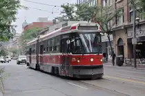 ALRV Tramzug der TTC 4218, auf der Linie 504 unterwegs in Toronto. Die Aufnahme stammt vom 22.07.2017. 