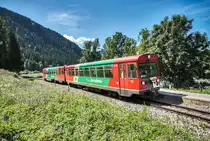 VT 35 durchfährt mit dem VS 43 als R 8710 (Tamsweg - Unzmarkt) die Bedarfshaltestelle Falkendorf.
Aufgenommen am 31.7.2017.
