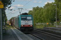 COBRA 2824 durch Anrath mit einem KLV gen Aachen West fahrend auf der Kbs 425 am Donnerstagabend den 3.8.2017