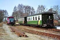 199 031 (ex �BB 2091.12) beim Umsetzen in Altm�geln (27. M�rz 2003)