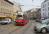 Wien Wiener Linien SL 43 (E1 4863 + c4 13xx) XVII, Hernals, Hernalser Hauptstraße / Taubergasse am 28. Juni 2017.
