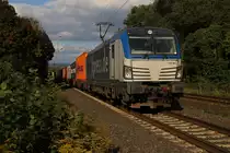 Spot an für 193 841 mit Containerzug in Fahrtrichtung Süden. Aufgenommen am 29.09.2015 in Wehretal-Reichensachsen.